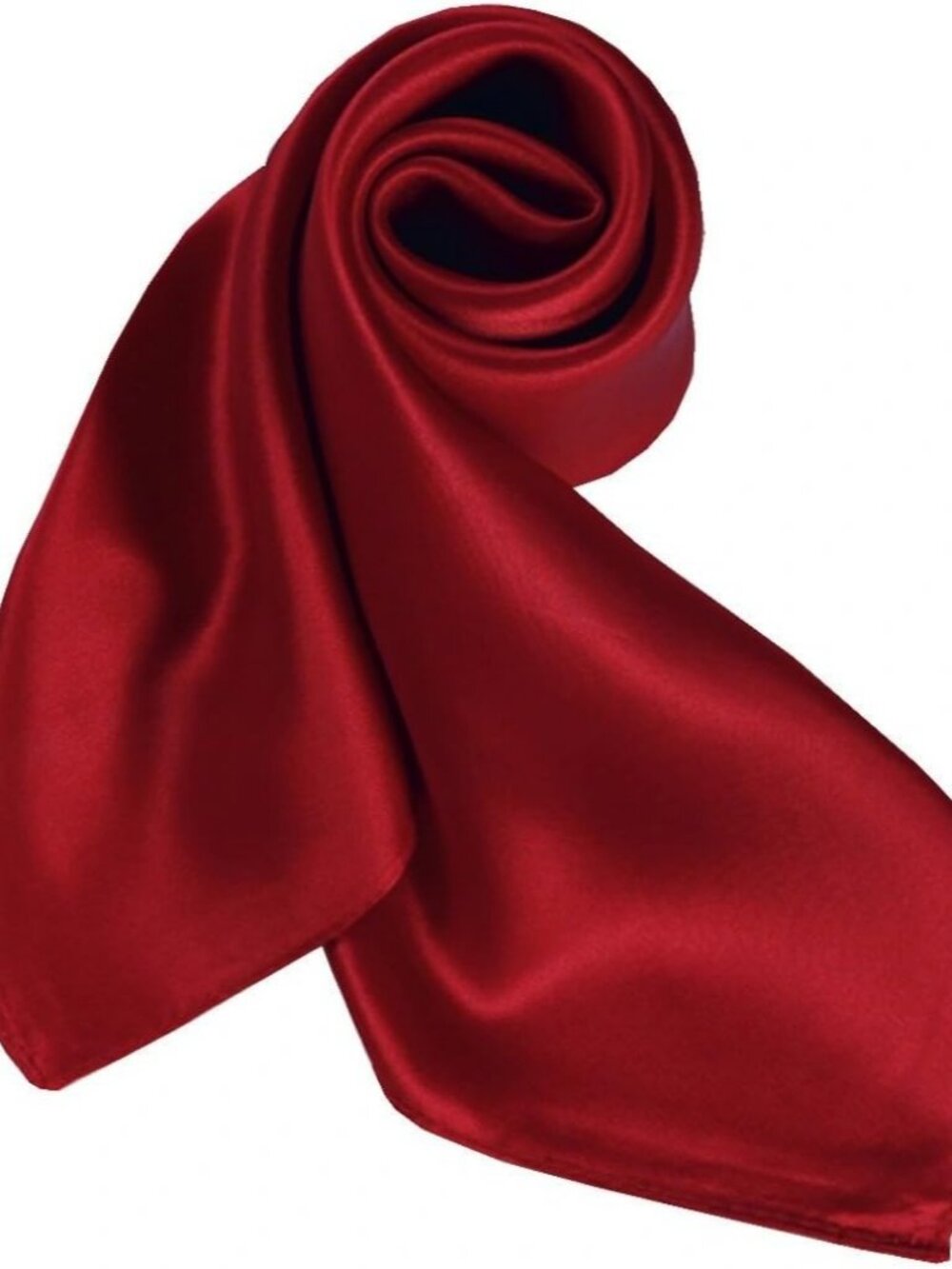 Women's Burgundy-solid Color Square Scarf Hair Digital Printed Headscarf Silk